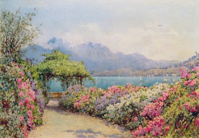 Lake Como from the Villa Carlotta by Ernest Arthur Rowe